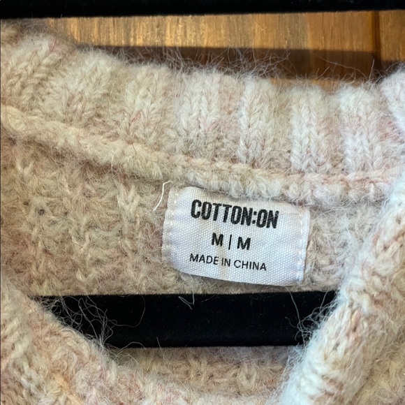 Cozy Light Pink Women's Sweater - Picture 3 of 4